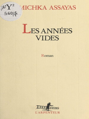 cover image of Les années vides